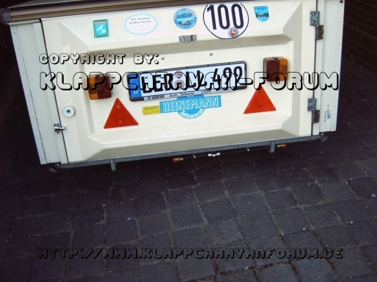 Gasschnellkupplungen unter dem Heck